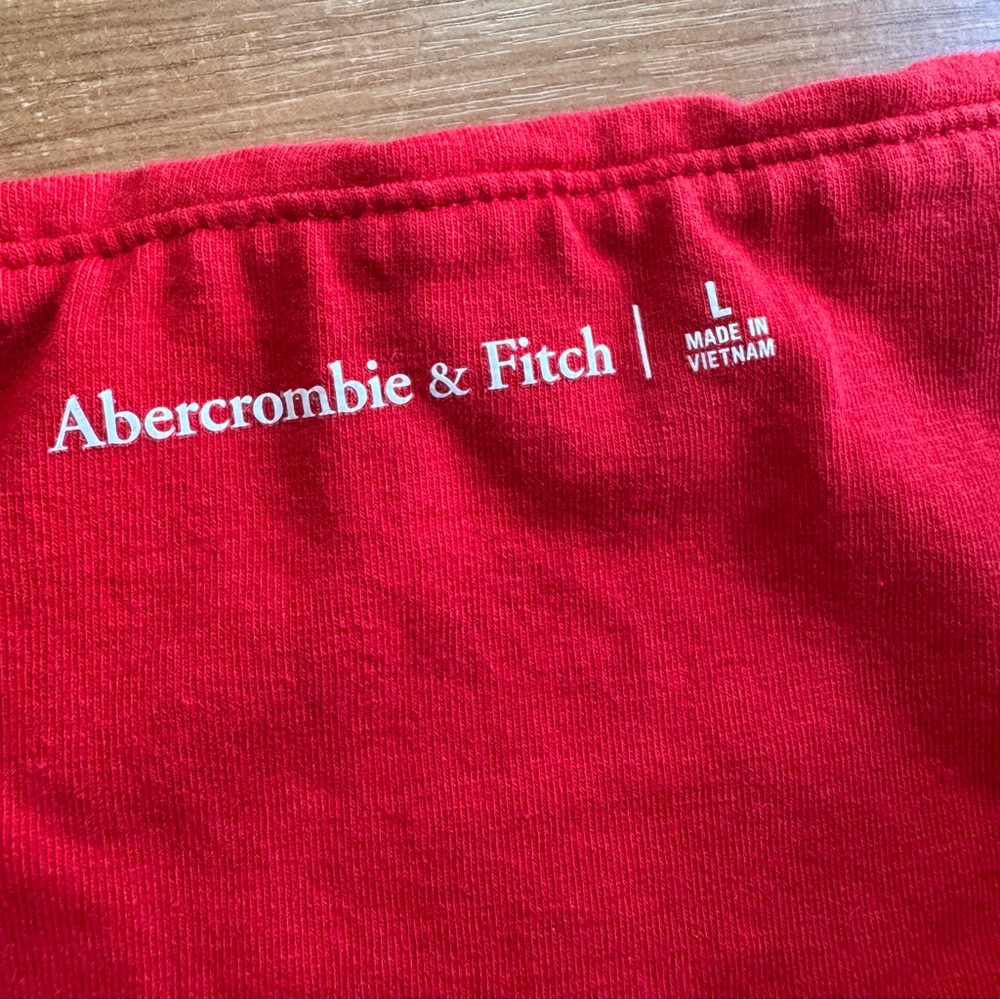 Abercrombie and Fitch red sleeveless halter top size large - Picture 7 of 10